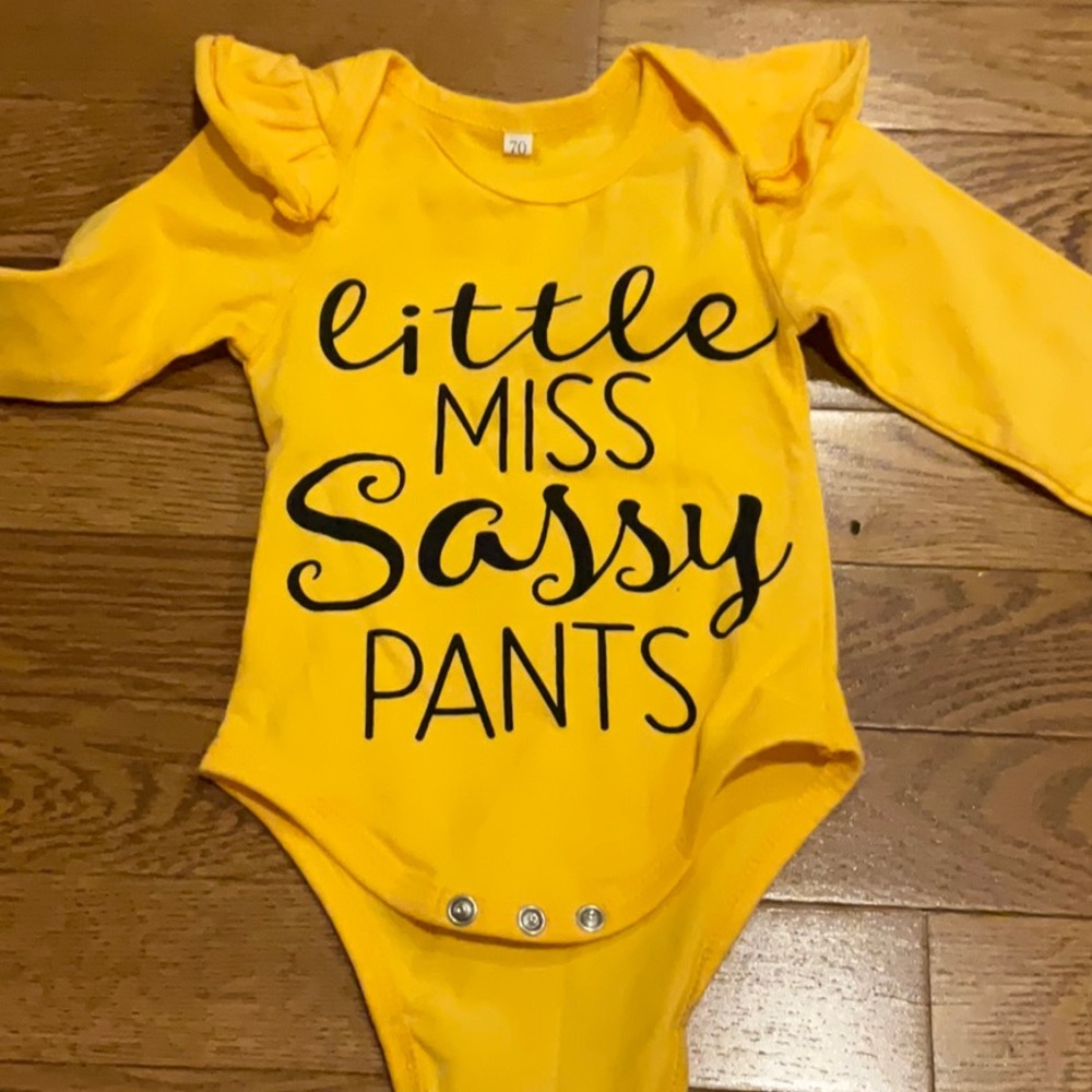 NEW “Little Miss Sassy Pants” onesie